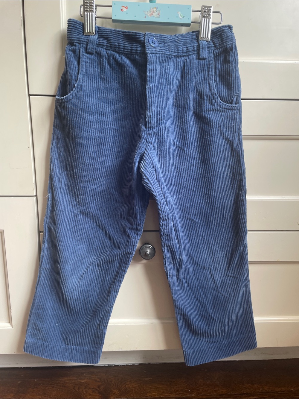 Rachel Riley Dusty Blue Corduroy Kids Trousers